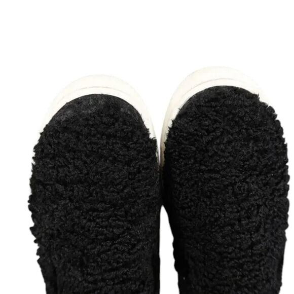 Steven Shoes Womens 6 Sneakers Casual Slip On Skimmer Faux Fur Black Fashion NY - Picture 5 of 16